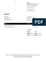 Invoice: Product Quantity Price