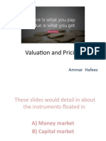 Valuation and Pricing: Ammar Hafeez