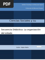 Secuencia Sociales 6to Org Del Estado Nacional. Sejas Nalia