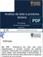 Análise de Leite e Produtos Lácteos - Aula 9