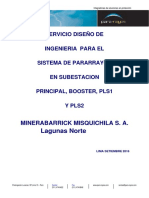 Diseño de Proteccion de Pararrayos Sub Principal, Booster, PLS1 y PLS2 PDF