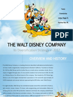 The Walt Disney Company: Its Diversification Strategy in 2012