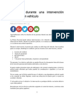 Derechos Durante Una Intervención Policial A Un Vehículo PDF