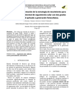 2 Diseño e Implementación de La Estrategia de Movimiento para Una Unidad Experimental de Seguimiento Solar Con Dos Grados de Libertad Aplicado A Generación Fotovoltaica