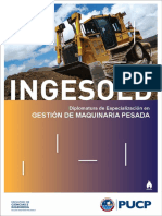 Brochure Diplomatura de Especialización en Gestión de Maquinaria Pesada 2019