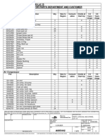 39HR Spare Parts - S/N: 141200-Lot 15 Reference Information For Parts Department and Customer