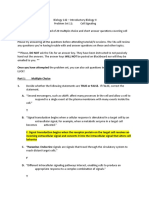 Cell Signaling Problem Set