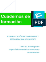 Tema 12. Módulo I. Patología en Origen Físico Mecánico en Muros y Cerramientos PDF