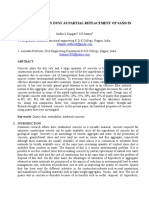 Effect of Quarry Dust As Partial Replacement of Sand in Concrete