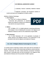 Medical Technology: Principles of Medical Laboratory Science