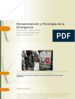 Sandrino Pineda Campos - Tarea Semana 3 - Psicoprevención y Psicología de La Emergencia - 3 Febrero 2020