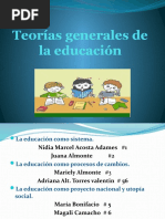 Teorías Generales de La Educación