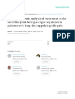 Radiosteriometric Analysis of Movement in The Sacroiliac Joint During A Single-Leg Stance in Patients With Long-Lasting Pelvic Girdle Pain