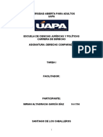 Tarea I - Derecho Comparado