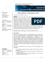 Microemulsions: As Drug Delivery System: Amul Mishra, Ridhi Panola, A.C. Rana