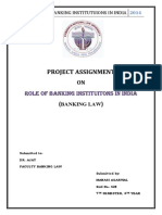 Project Assignment: Role of Banking Instituitons in India