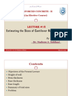 CE 470-Lect-18 (Estimating The Sizes of Cantilever Retaining Walls) (Read-Only) PDF