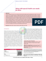 Management of Children With Special Health Care Needs (SHCN) in The Dental Office PDF