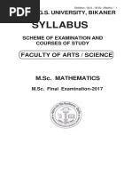 Mathematics M. Sc. Final 2017 PDF