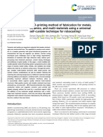 3D Printing Method of Fabrication For Metals, Ceramics, and Multi-Materials Using A Universal Self-Curable Technique For Robocasting PDF