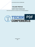 Volume Preface: Documents From Technium 2020