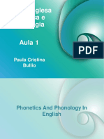 Língua Inglesa Fonética e Fonologia - Aula 1