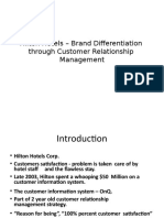 Hilton Hotels - Brand Differentiation Through Customer Relationship