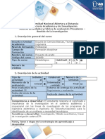 Guía de Actividades y Rúbrica de Evaluación - Presaberes - Sentido de La Investigación