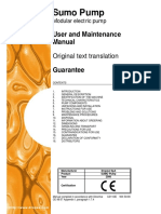 Sumo Pump: User and Maintenance Manual