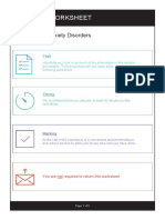 Module 2 Worksheet: Depression & Anxiety Disorders