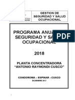 Programa Anual de Seguridad ARC