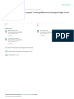 Didactic Strategy For Learning and Teaching of Functional Groups in High School Chemistry