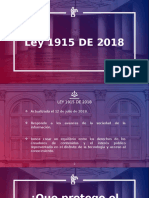 Ley 1915 de 2018 (Con Notas Incluidas)