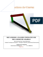 Analisis Cinematico Mecanismo de 4 Barras