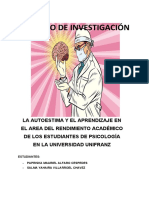 Trabajo de Investigación Autoestima