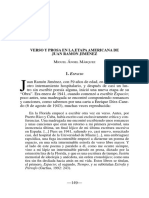 Verso y Prosa en La Etapa Americana de Juan Ramón Jiménez-Miguel Ángel Márquez