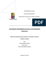 Aplicación Del Procedimiento de Tutela A Los Funcionarios Municipales