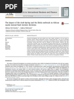 The Impact of The Arab Spring and The Ebola Outbreak On African Equity Mutual Fund Investor Decisions