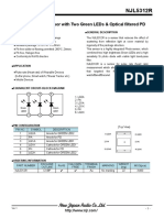 Njl5312R: Biomonitoring Sensor With Two Green Leds & Optical Filtered PD