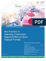 Best Practices in Selecting A Contracted Regulated Medical Waste Disposal Provider