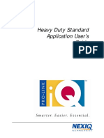 Heavy Duty Standard Application User's Guide