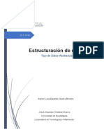 Resumen Del Tema Tipo de Datos Abstractos