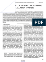 Development of An Electrical Wiring Installation Trainer