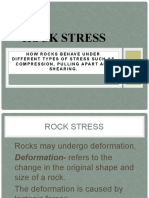 Rock Stress: How Rocks Behave Under Different Types of Stress Such As Compression, Pulling Apart and Shearing