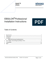 Ebsilon Installation Instructions: Professional