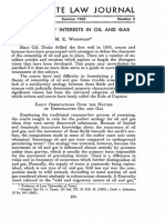 State Law Journal: Ownership of Interests in Oil and Gas