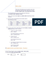 English Action and State Verbs