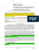 Literature Review On Technical Aspect of Sustainable Concrete