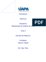 Tarea 7 Meteodologia de Analisis de Casos