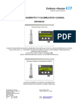 E+H CALIBRACIÓN Densímetro Gammapilot